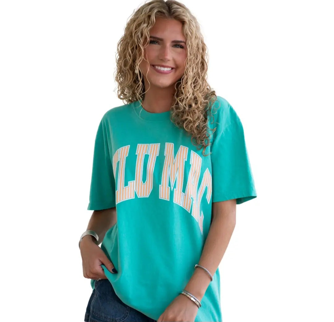 Lulu Mac Stripe Adult Cream Sickle Sky/Island Green Preorder