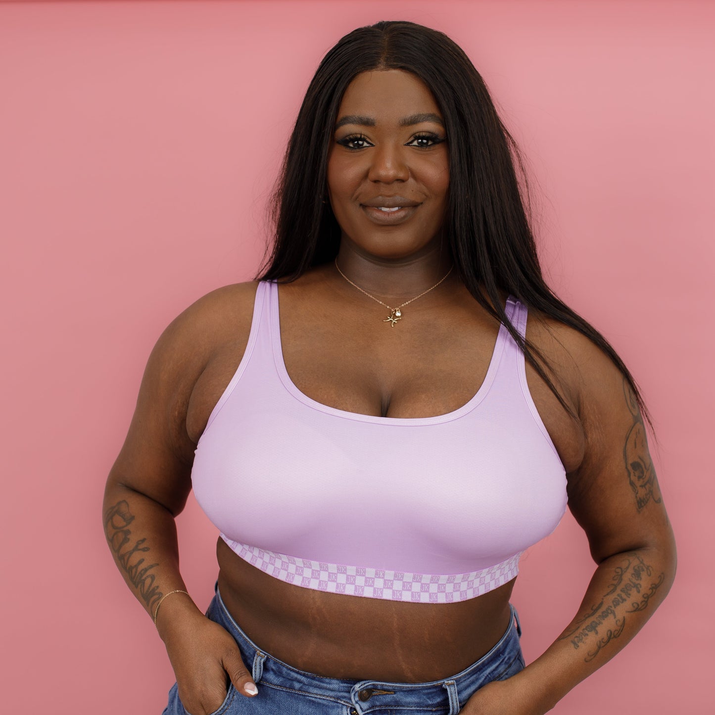 JadyK Arya Wire-Free Bralette-Purple