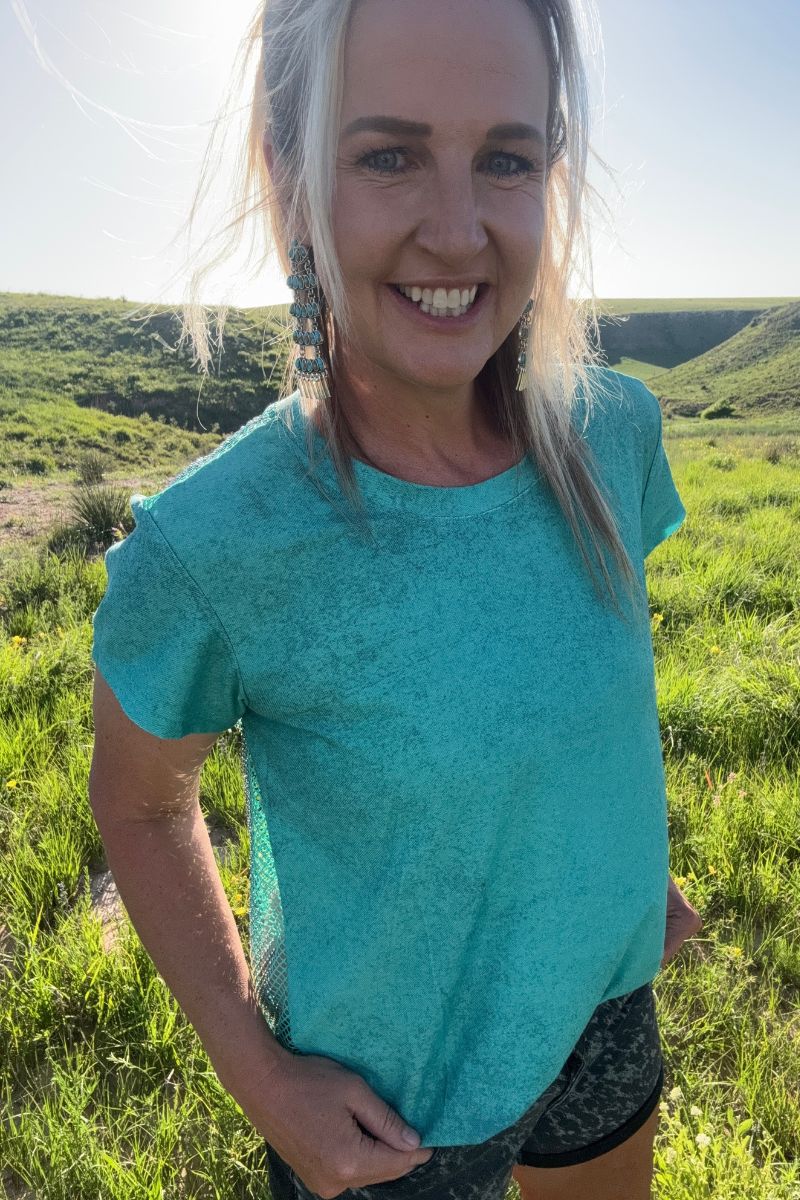 Sterling Kreek Hit The Backroads Rhinestone Top