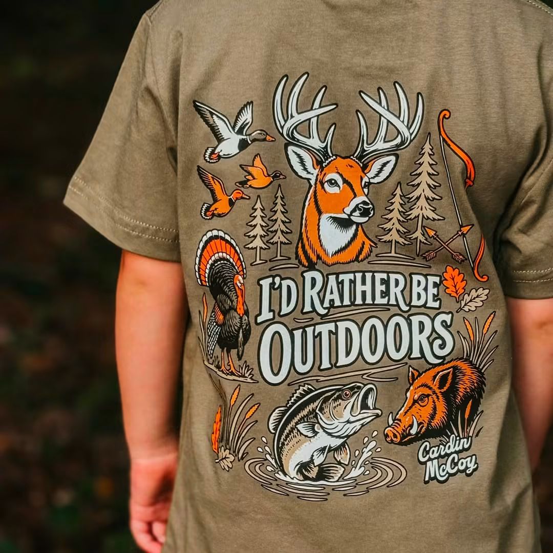 Cardin McCoy Kids' Rather Be Outdoors Short Sleeve Tee
