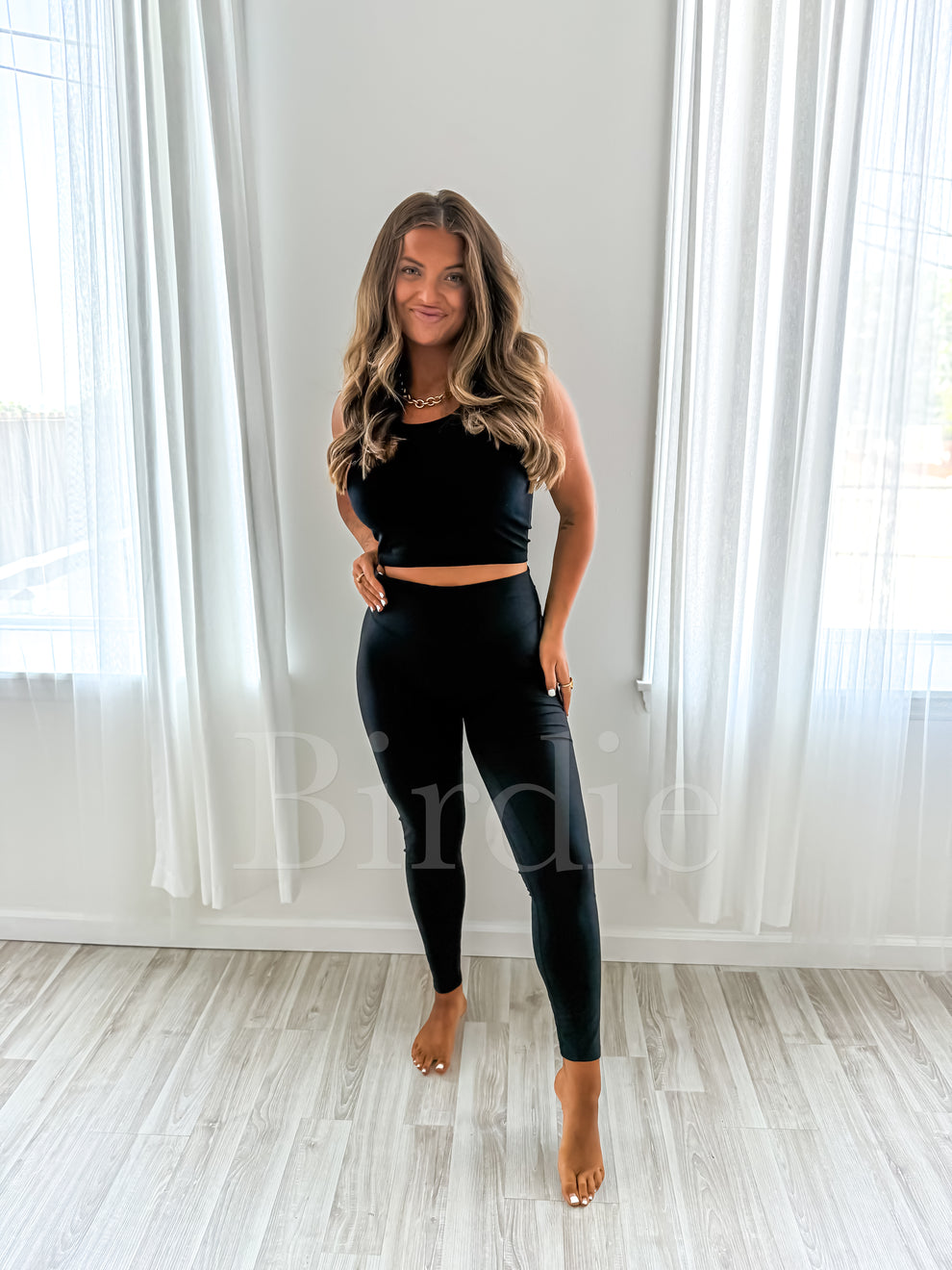 BIRDIE Black Melt Leggings