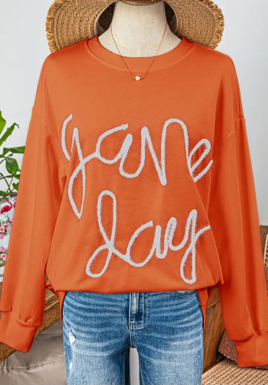 Tinsel Game Day Graphic Sweatshirt
