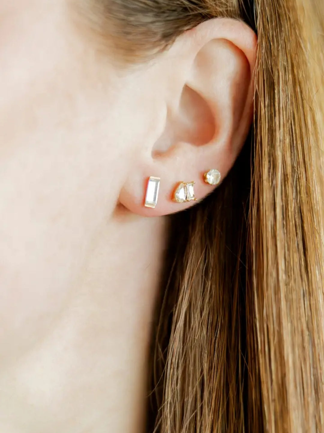 Screwback Stud Earrings - Helen Gold