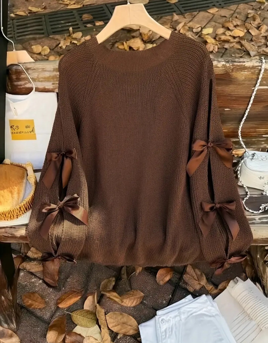 Bow Long Sleeve Sweater