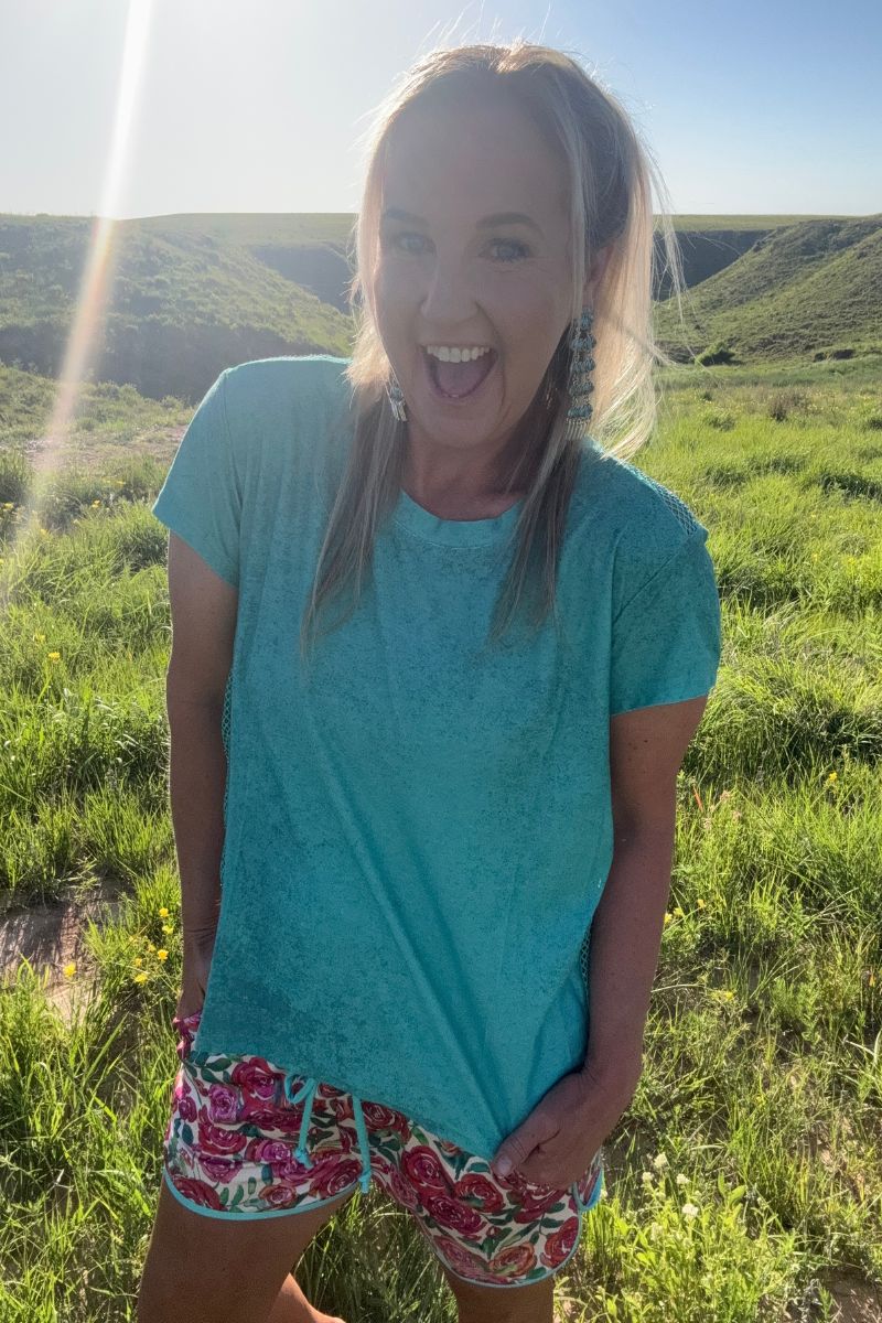 Sterling Kreek Hit The Backroads Rhinestone Top