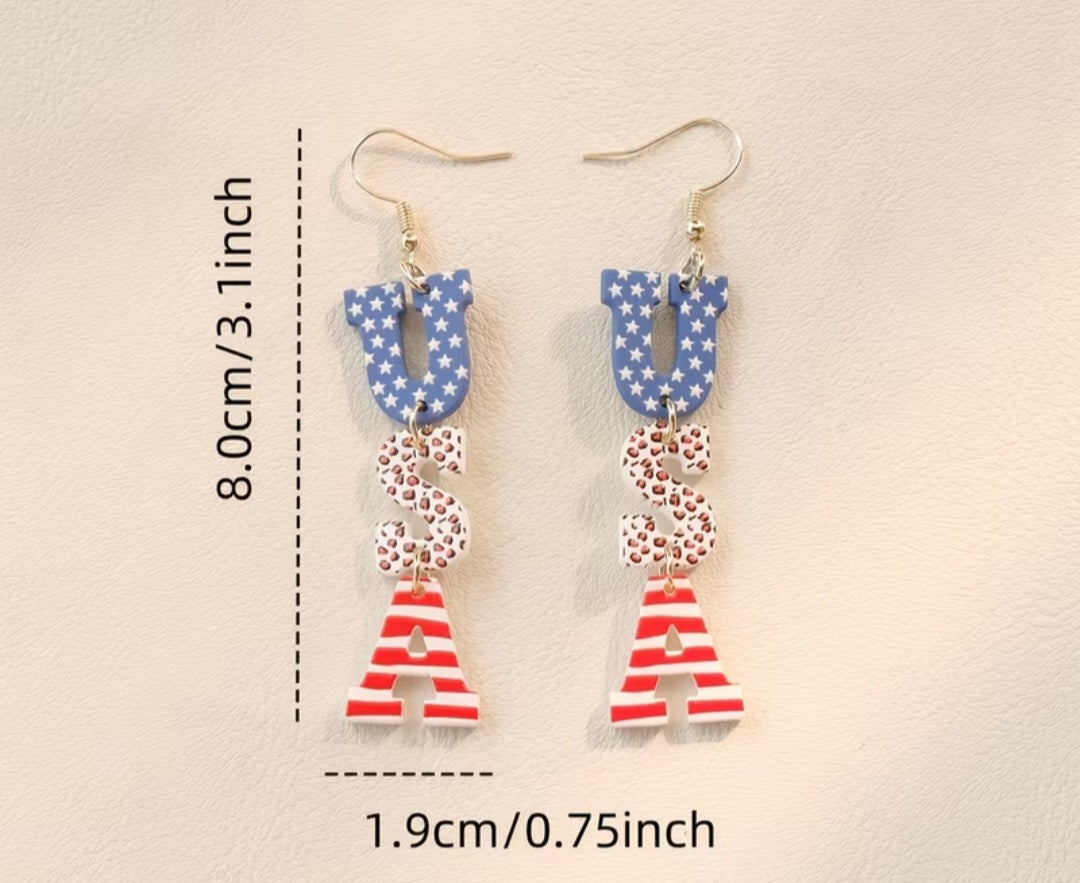 USA earrings ✨️