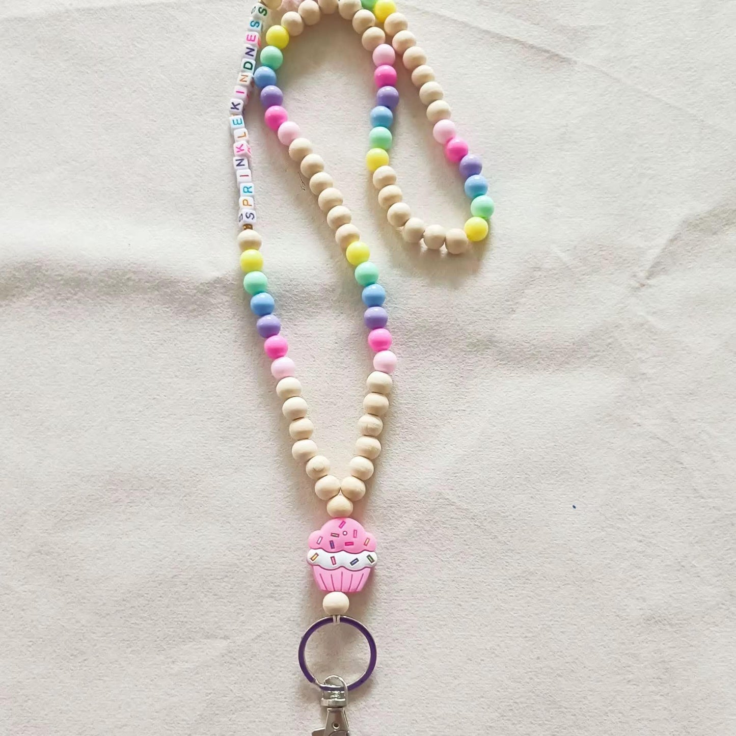 Pastel Beaded Lanyards