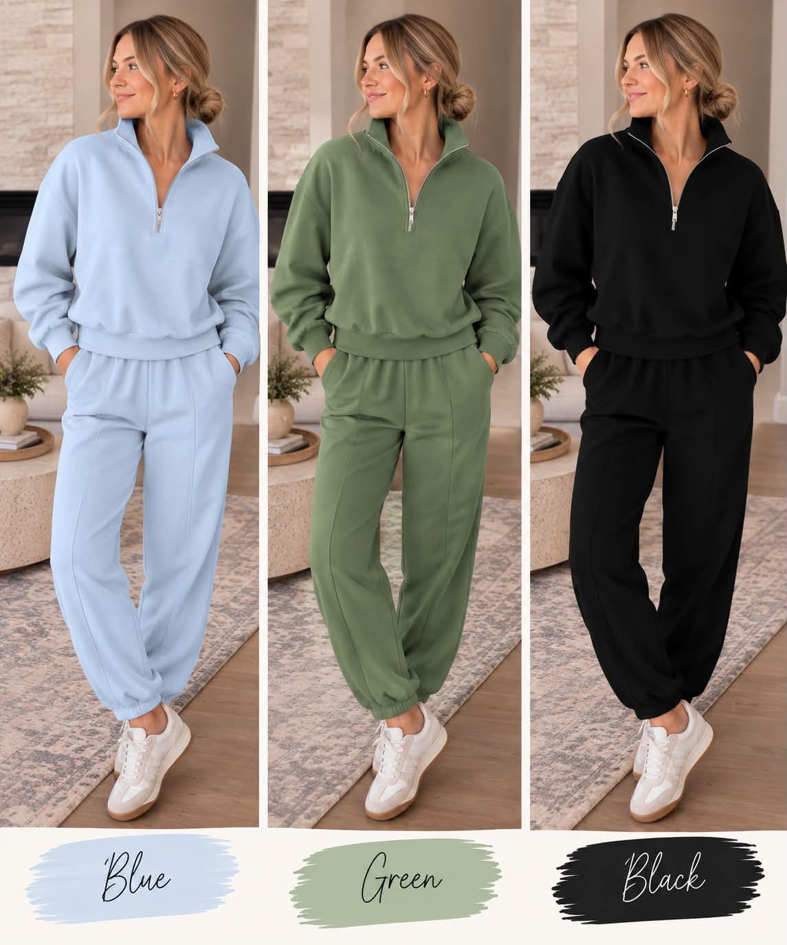 Half Zip Active Set