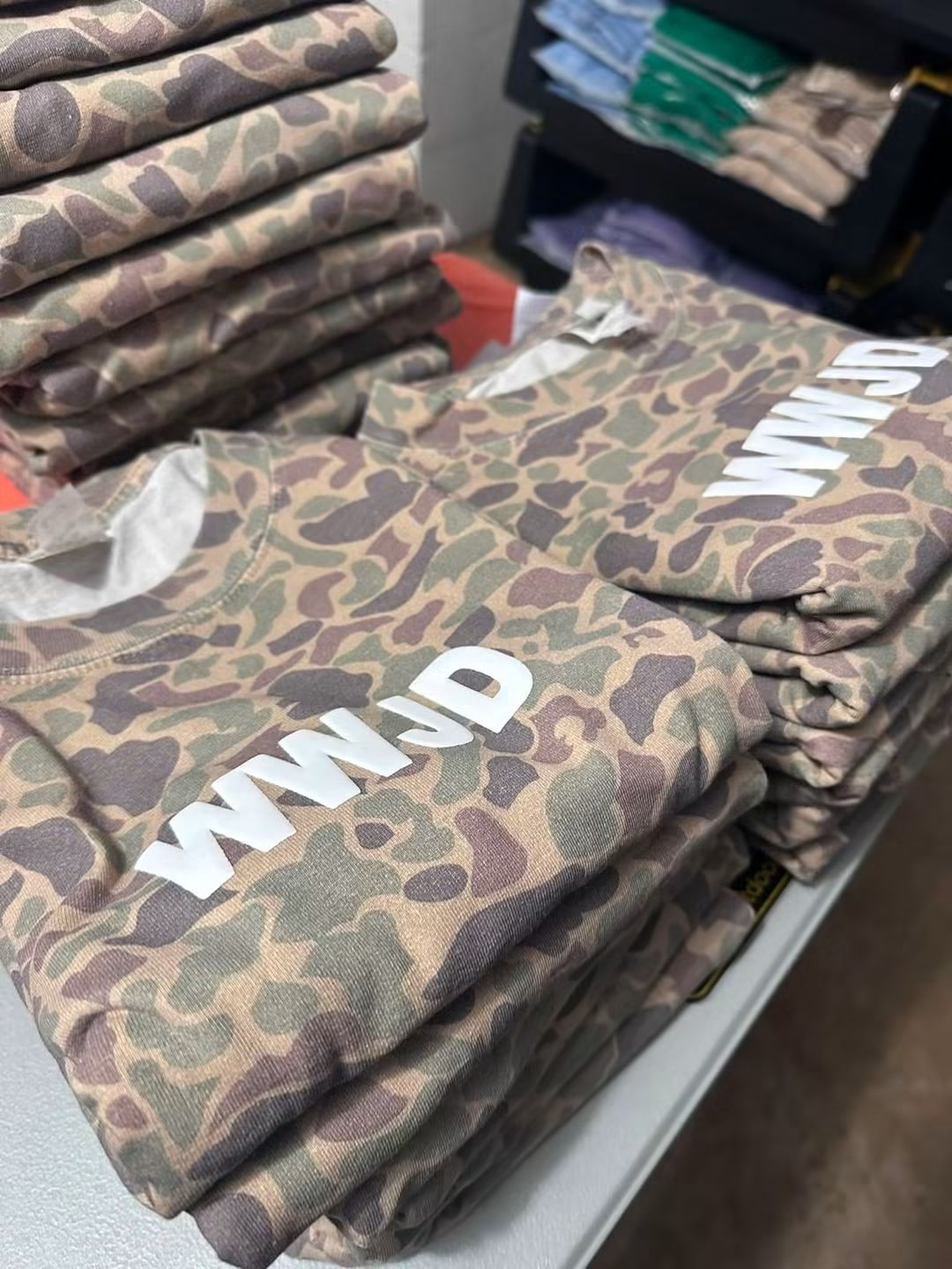 WWJD Duck Camo Graphic Tee