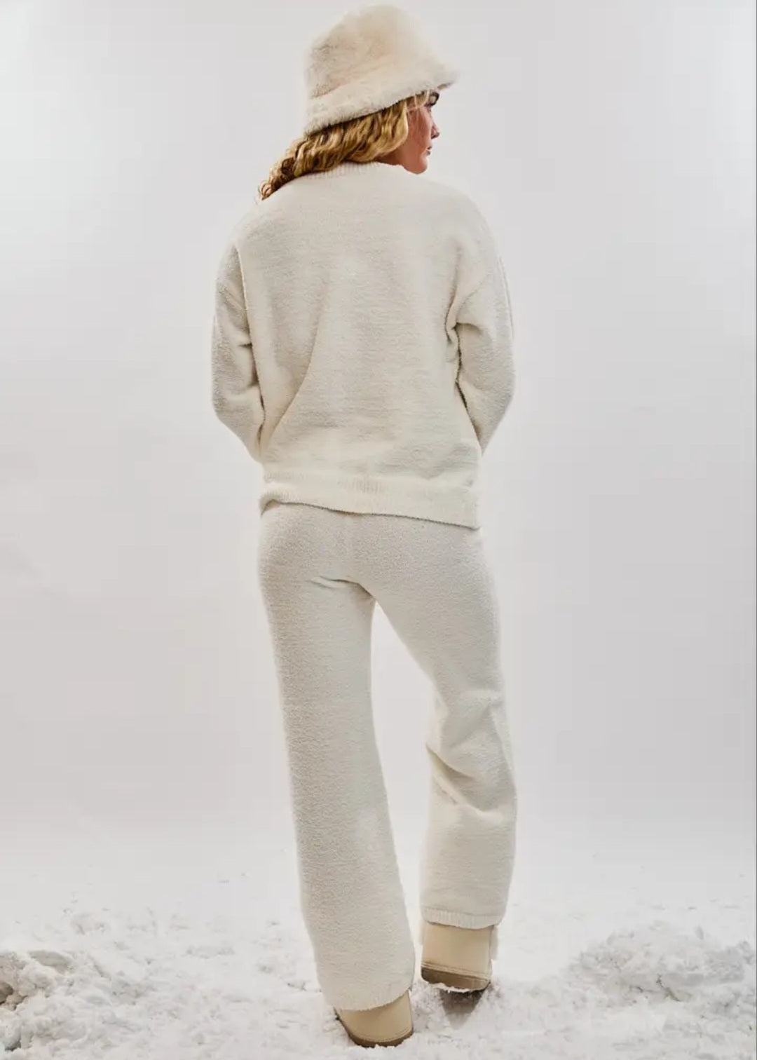 Holly Jolly Long Sleeve Sweater Top and Sweater Pants