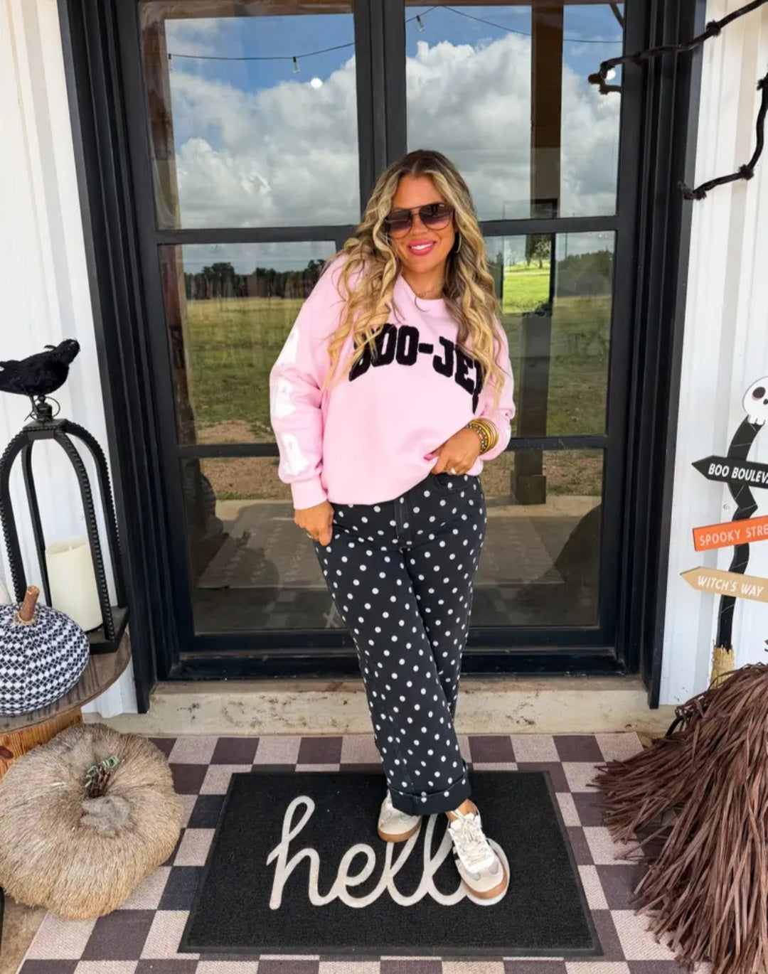 Blakely Preorder- Hocus Pocus Dot Jeans