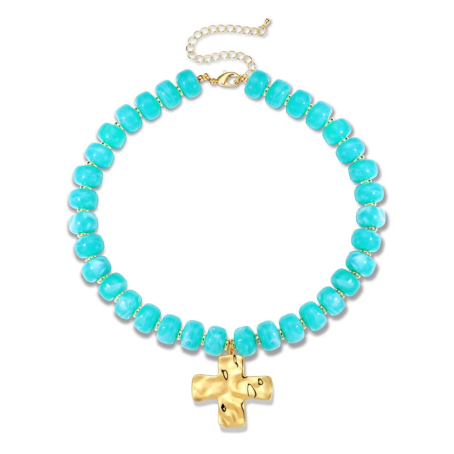Cross Bead Necklace Preorder