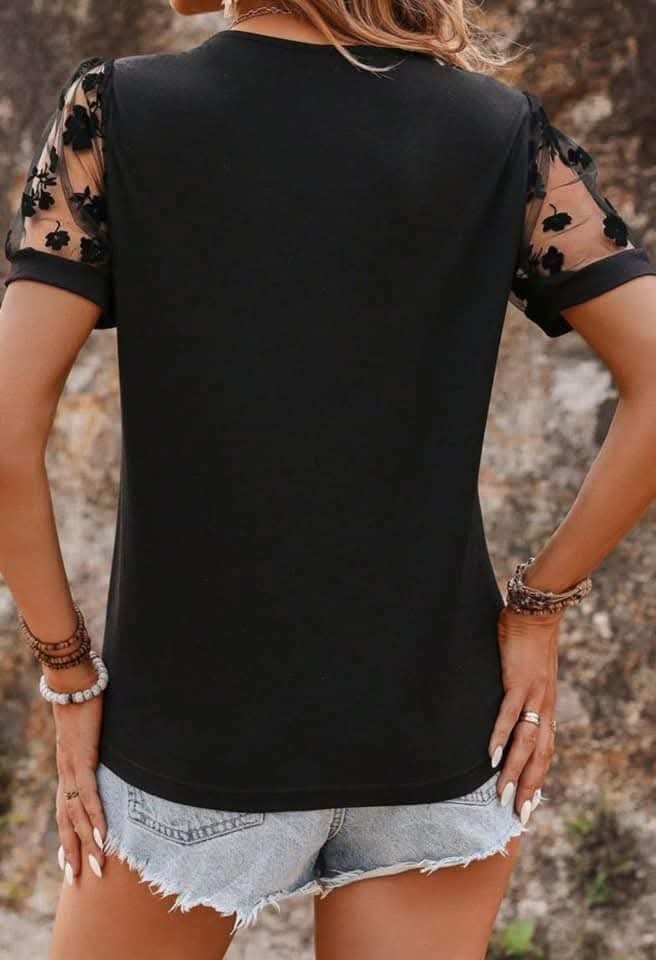 Floral Lace Patchwork Shirt