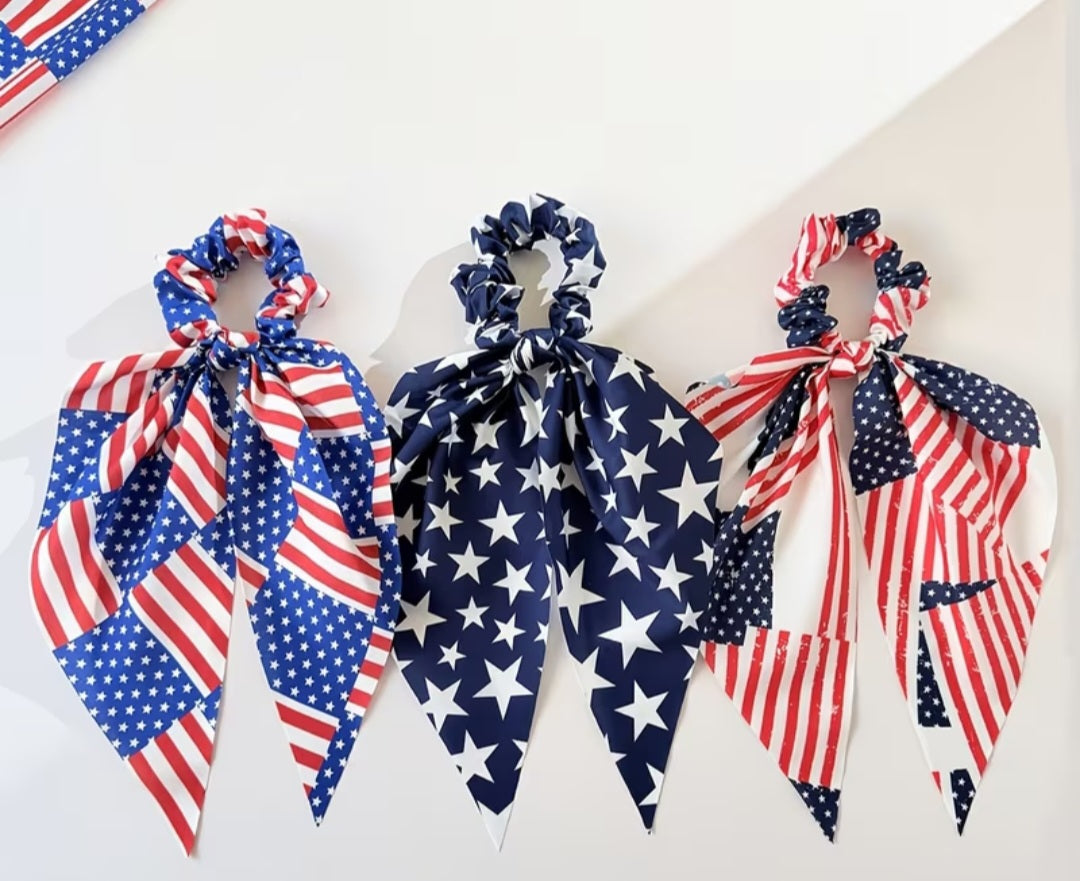 4 pack Independence Day Scrunchie