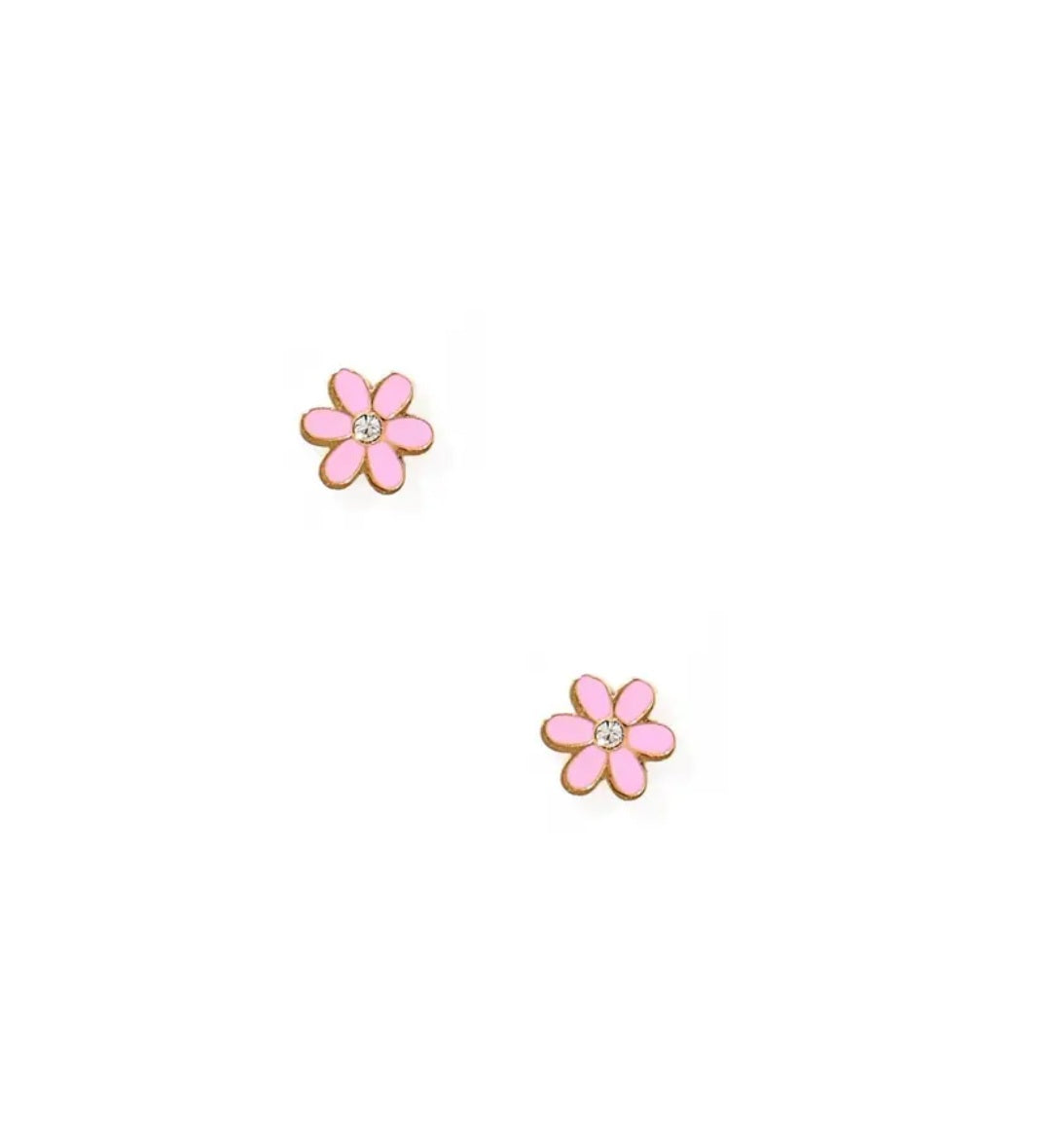 Screwback Stud Earrings - Alli Pink