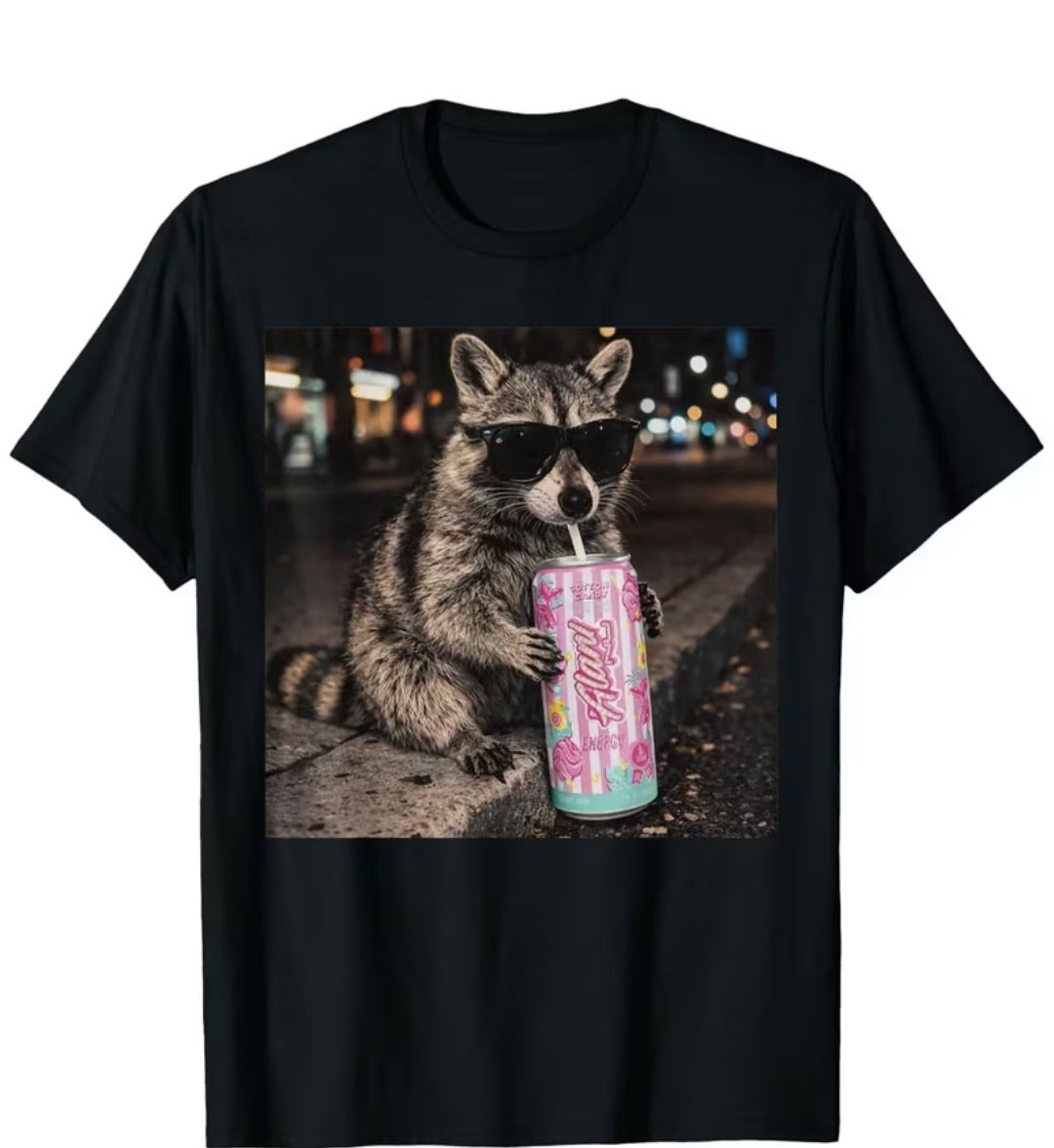 Racoon Energy Drink Tee