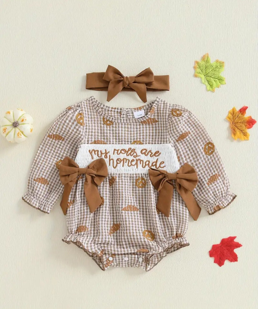 My Rolls are Homemade Baby Girl's Outfit