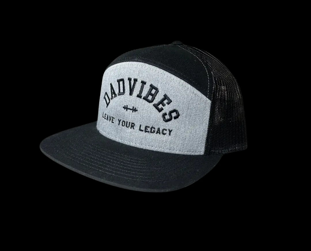 Dadvibes 7 panel Trucker Snapback
