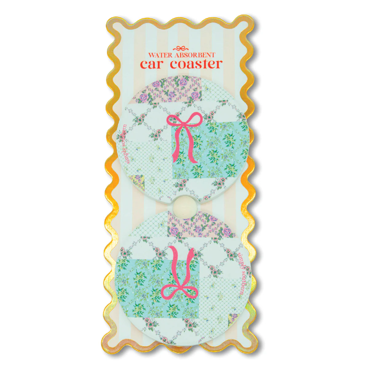 Simply Southern® Car Coasters Set: Patch