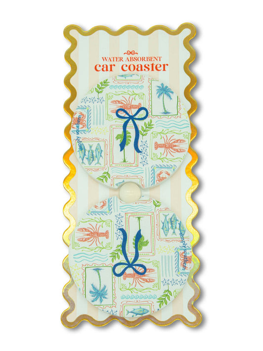 Simply Southern® Car Coasters Set: Lobster
