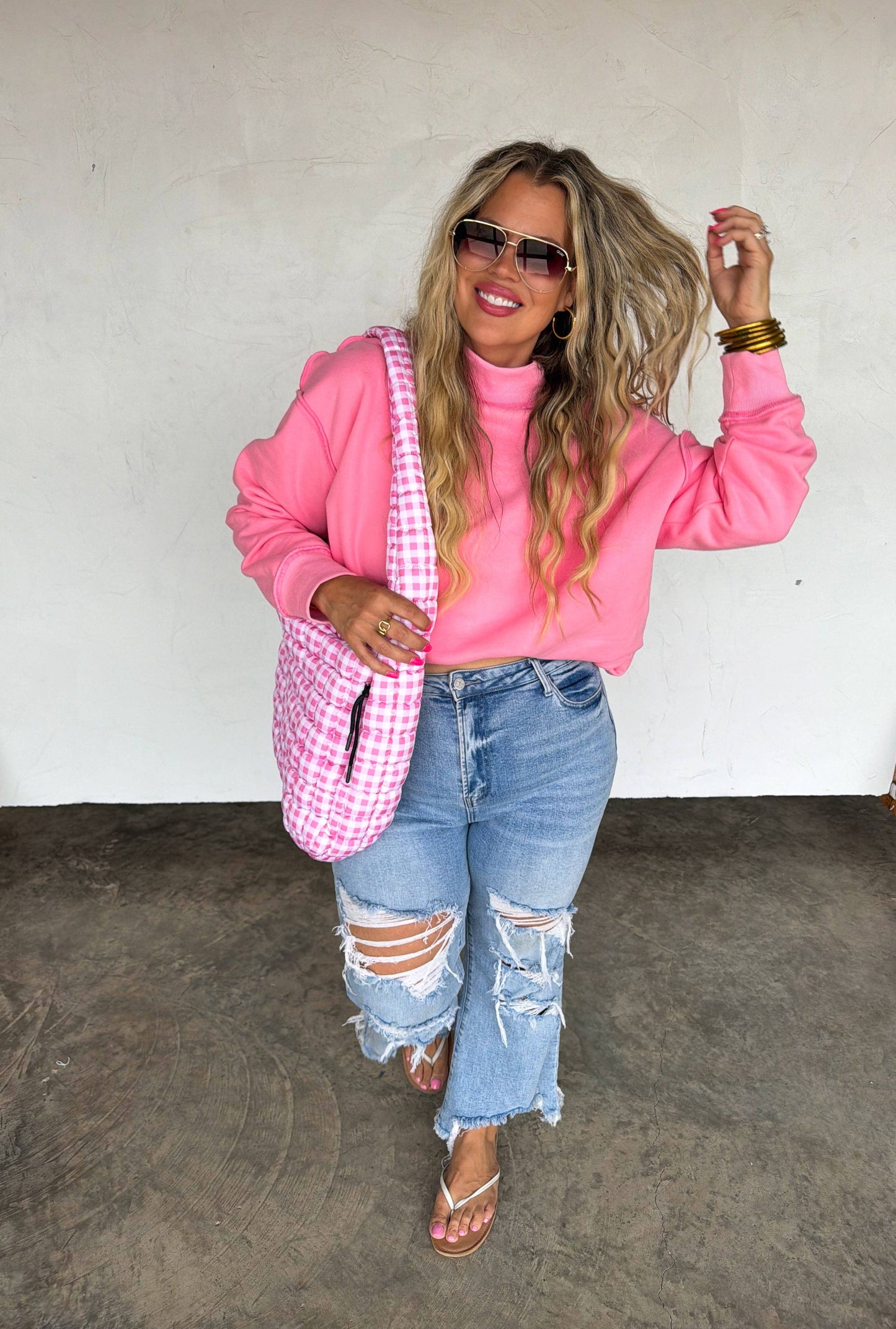 Blakely URBAN DISTRESSED CROP JEAN