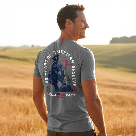 Kerusso HOLD FAST Adult T-Shirt Colonial Soldier