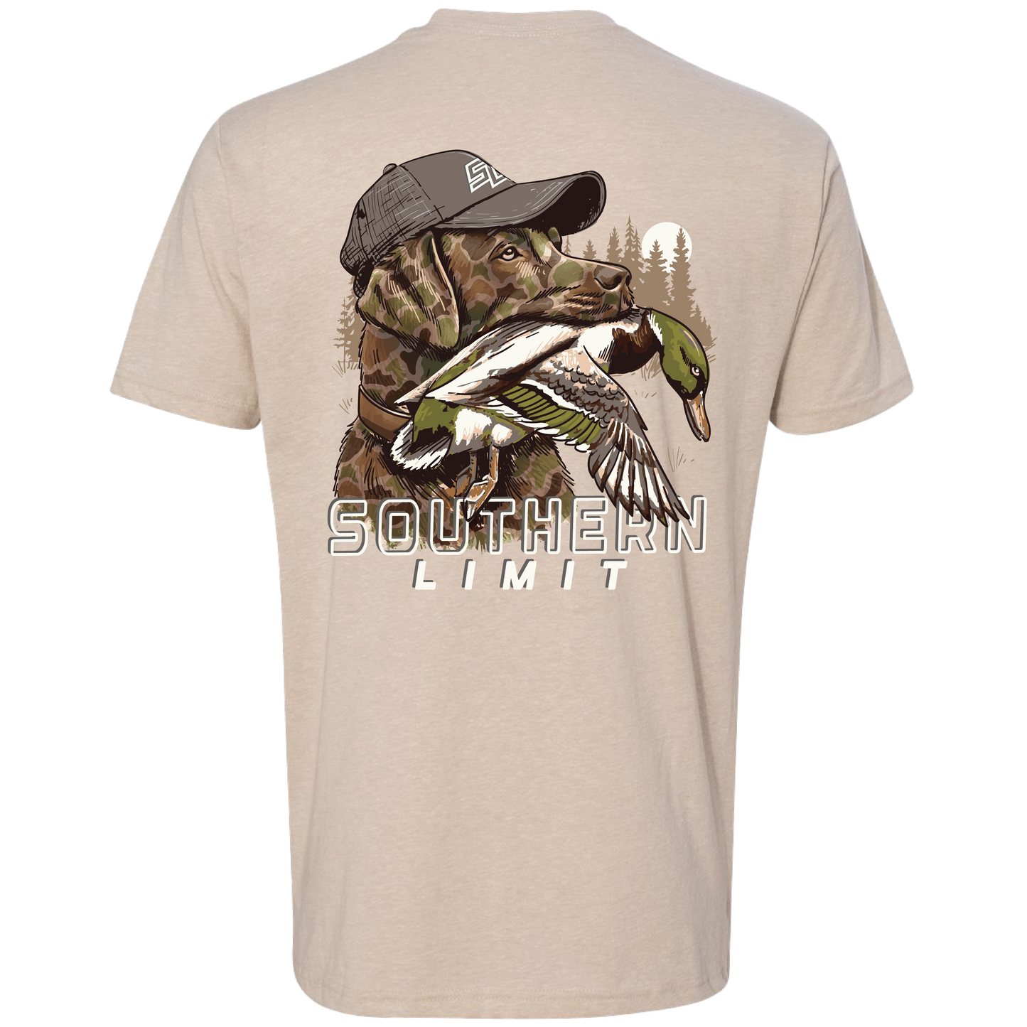 Southern Limit Camo Duck Dog Cream