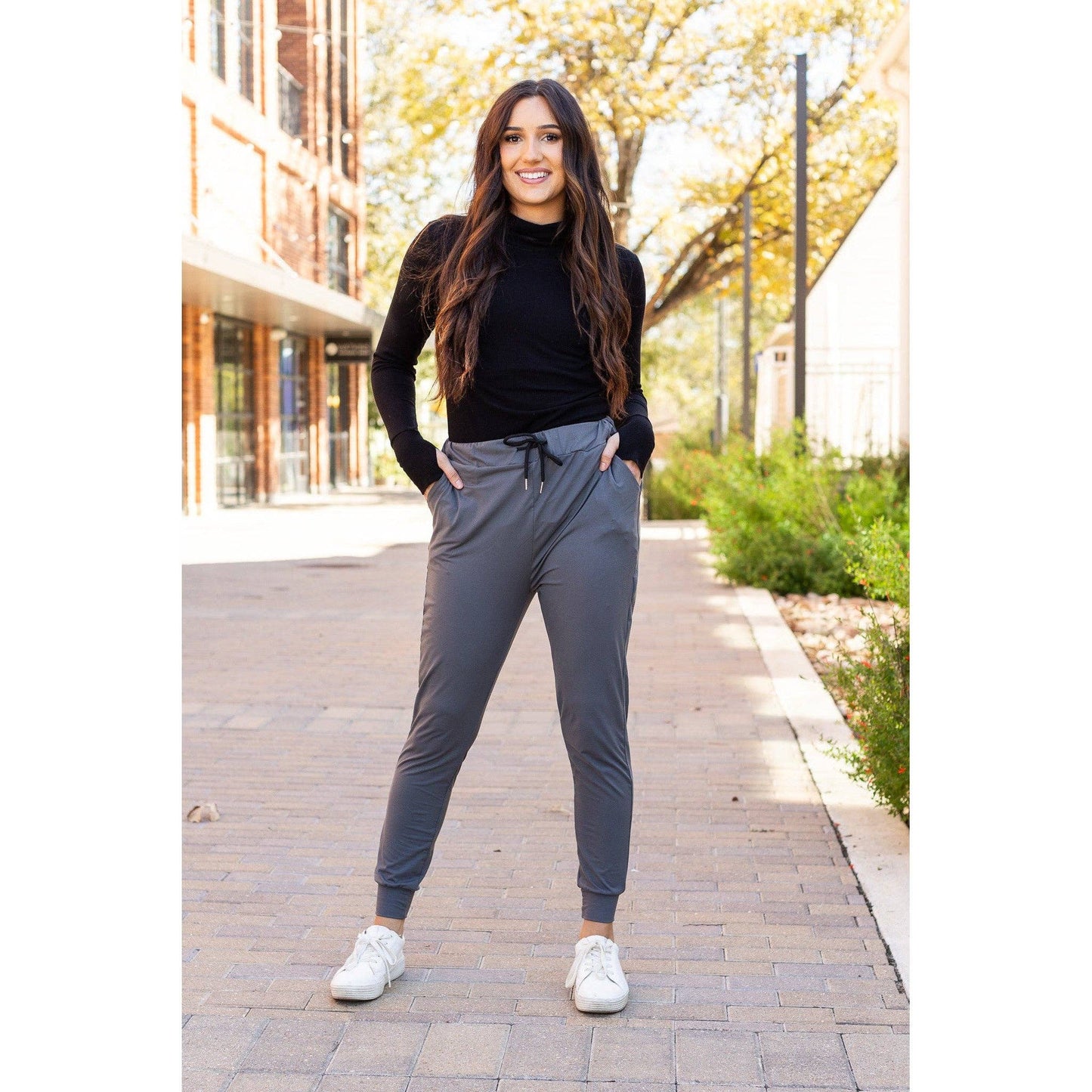 The Cindy Charcoal Joggers - Luxe Leggings by Julia Rose®