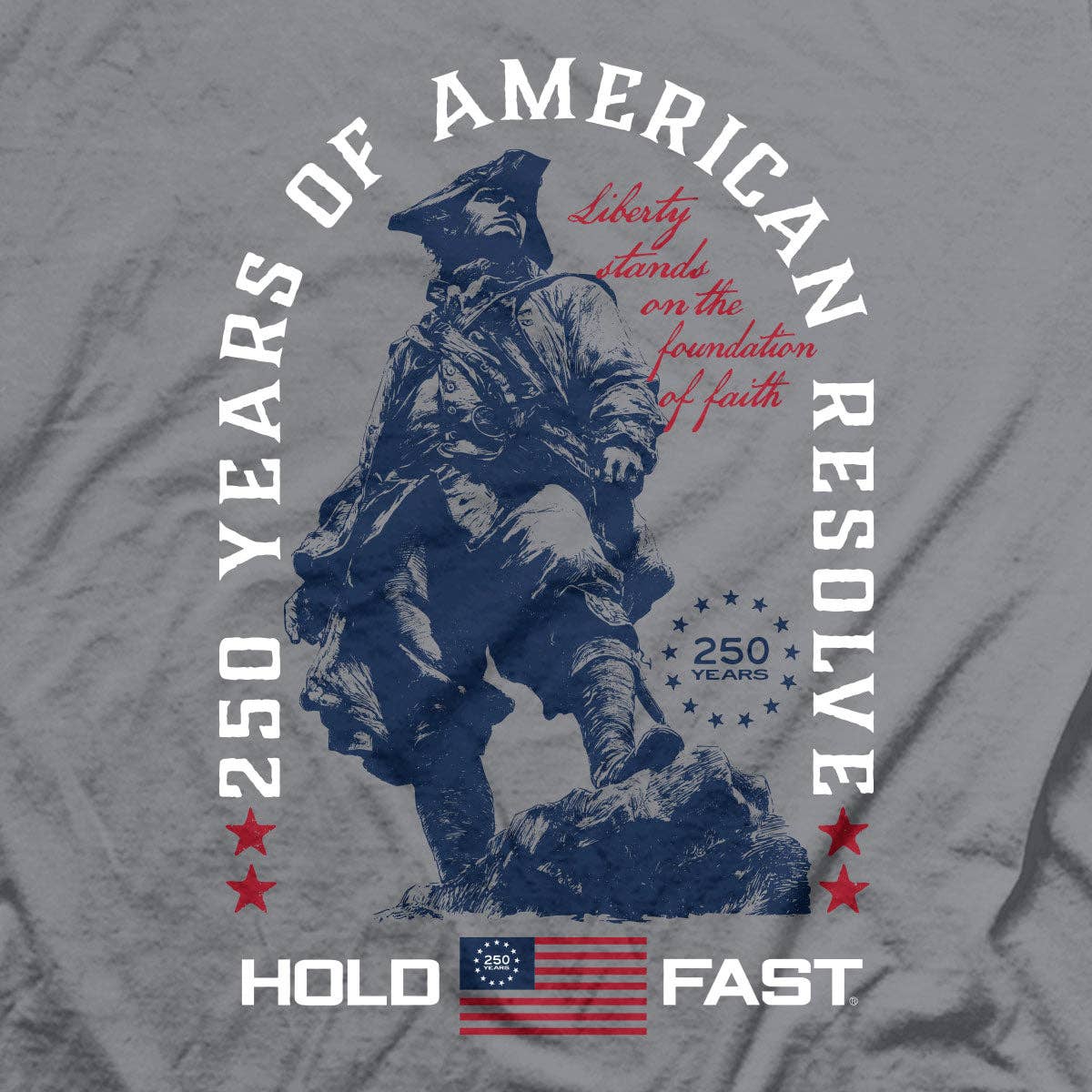 Kerusso HOLD FAST Adult T-Shirt Colonial Soldier