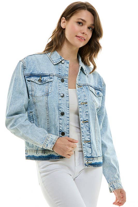 Cotton Casual Denim Boyfriend Jacket