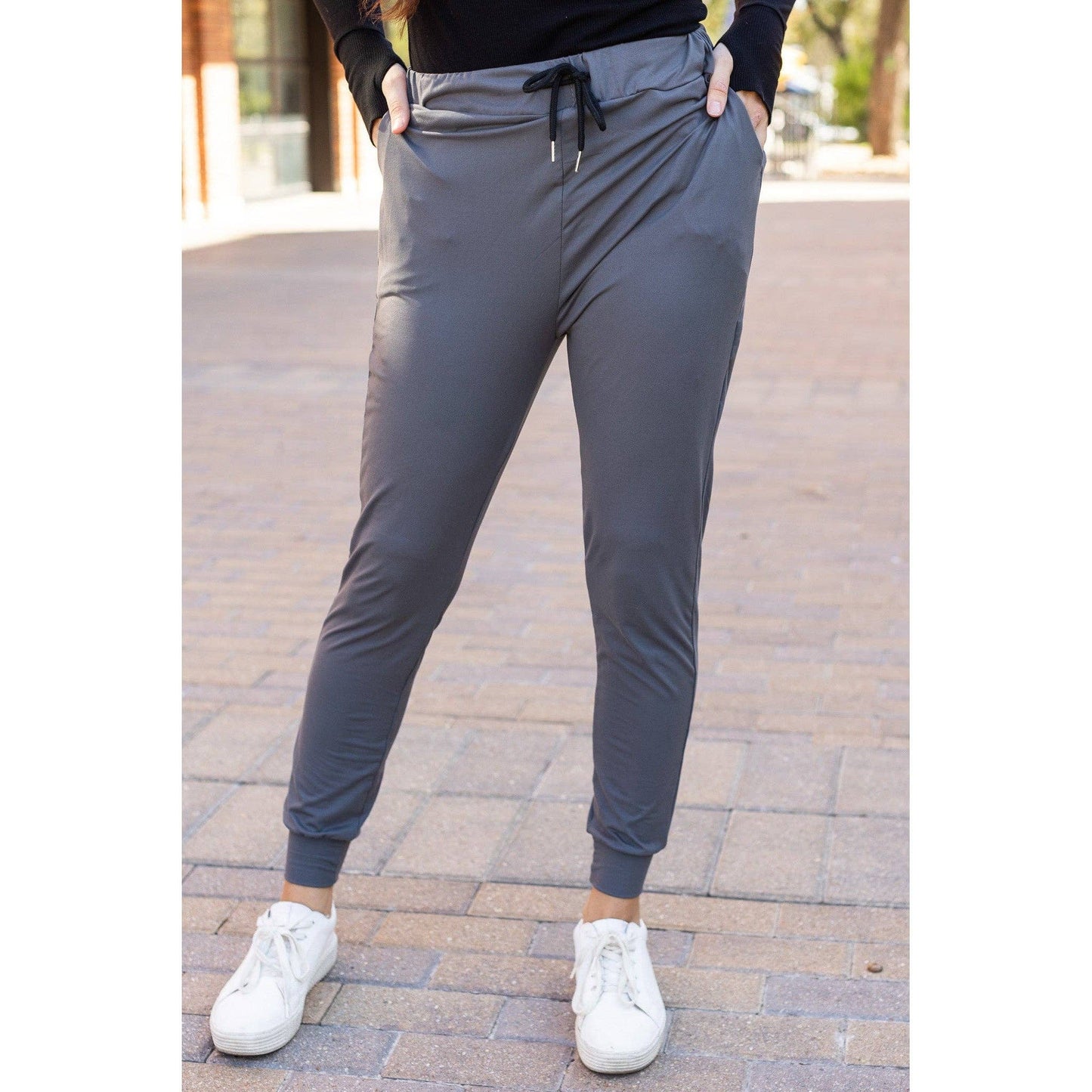 The Cindy Charcoal Joggers - Luxe Leggings by Julia Rose®