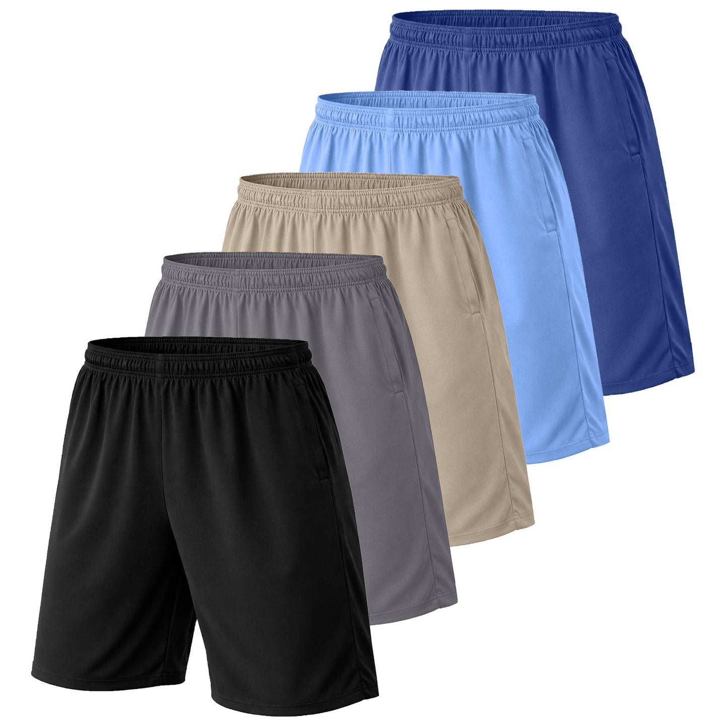Men's Classic Poly Tech Lounge Shorts - Khaki
