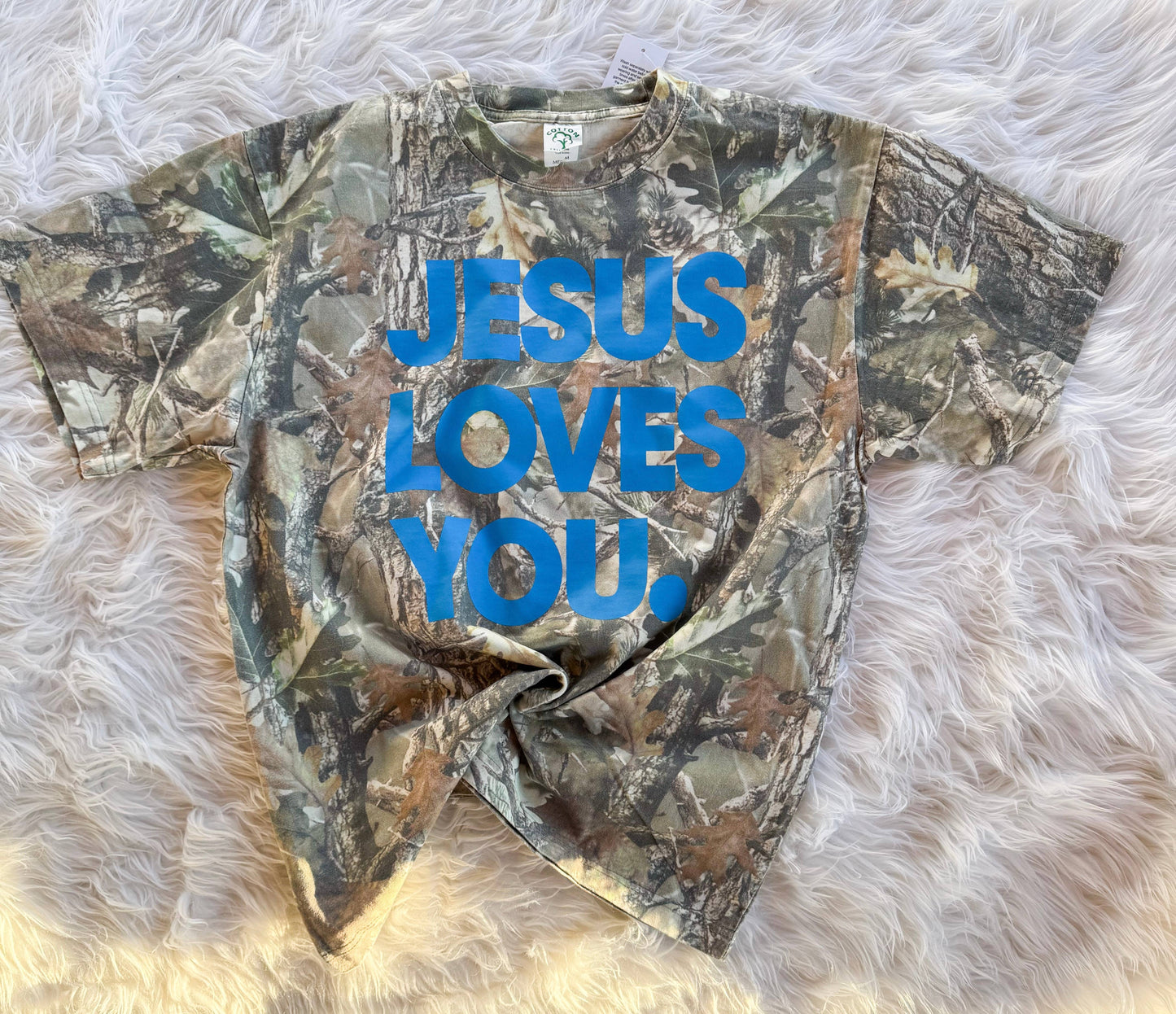Jesus Loves You Camo Tee - Fall Western Apparel