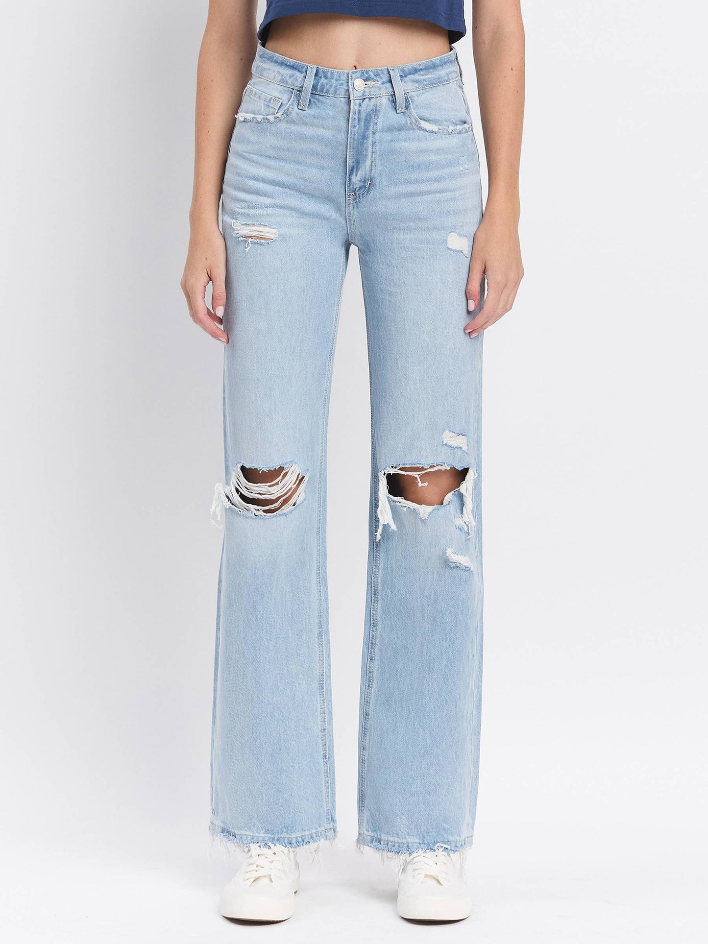 Vervet 90's Vintage Super High Rise Flare Jeans