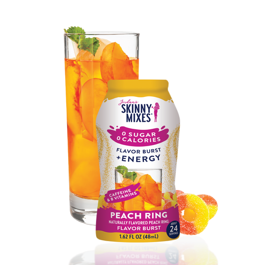Jordan's Skinny Mixes Flavor Burst - Sugar Free Peach Ring + Energy