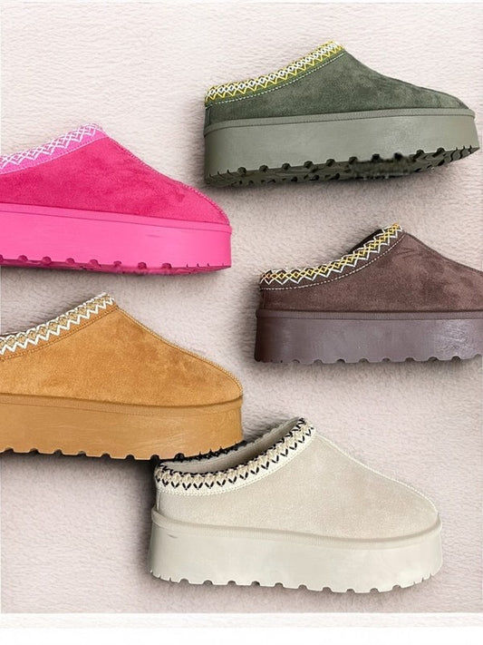 UGG style tan slippers