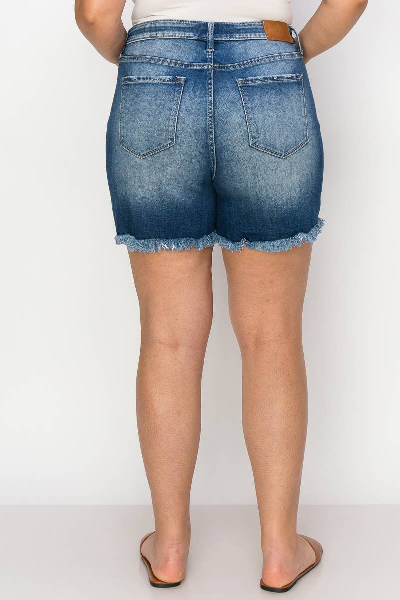 PLUS HIGH  RISE STRETCH SHORT