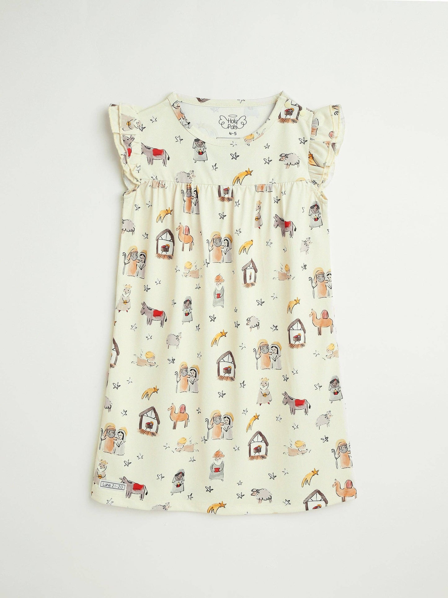 Away in a Manger PJ Girls Nightgown Polyester