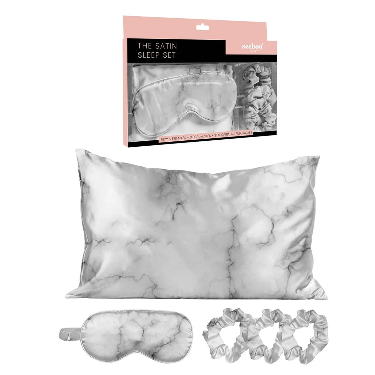 THE SATIN SLEEP SET (5 PIECES)