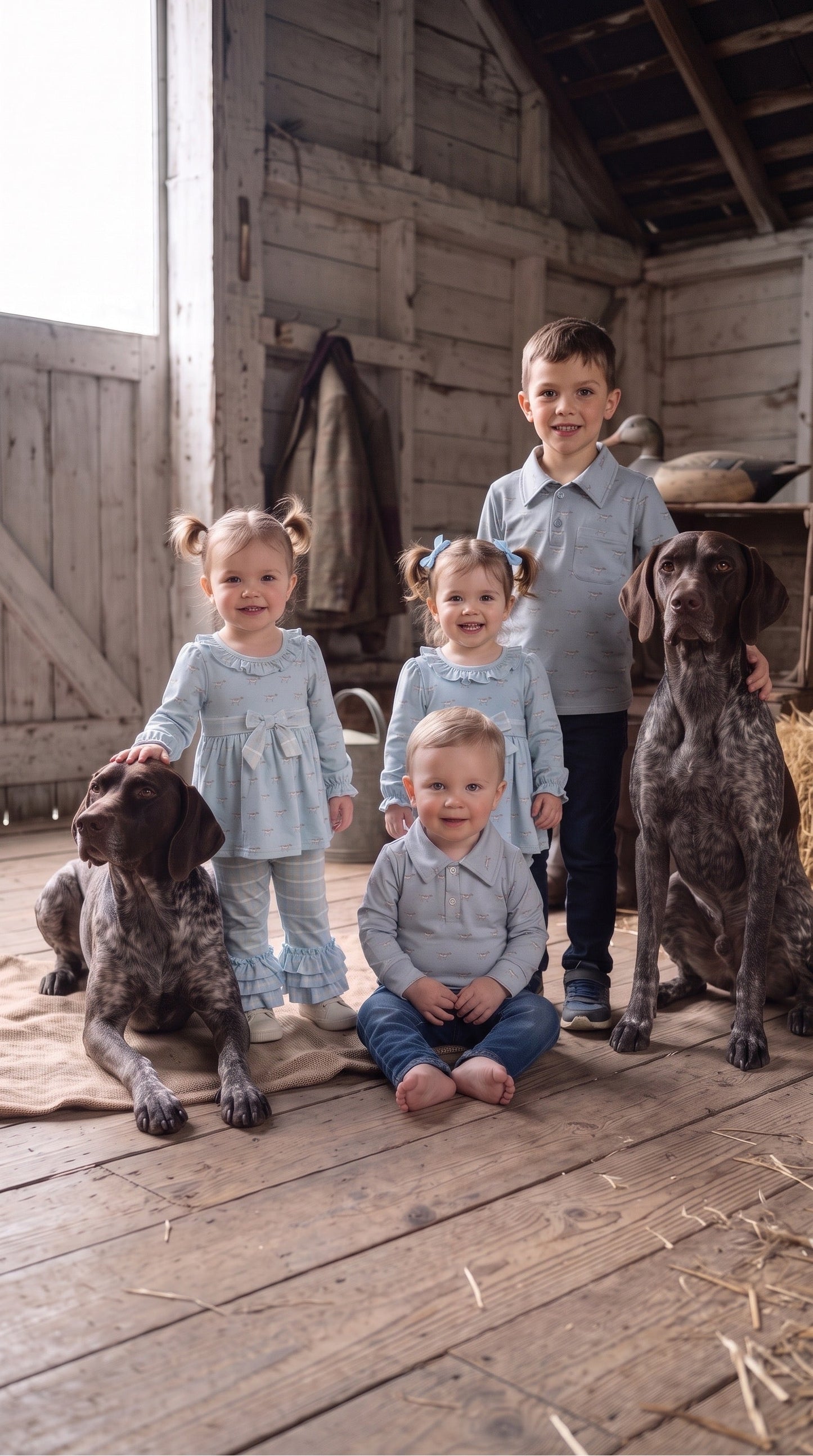 Max and Pippa | The Pointer Collection Little Girl Ruffle Set