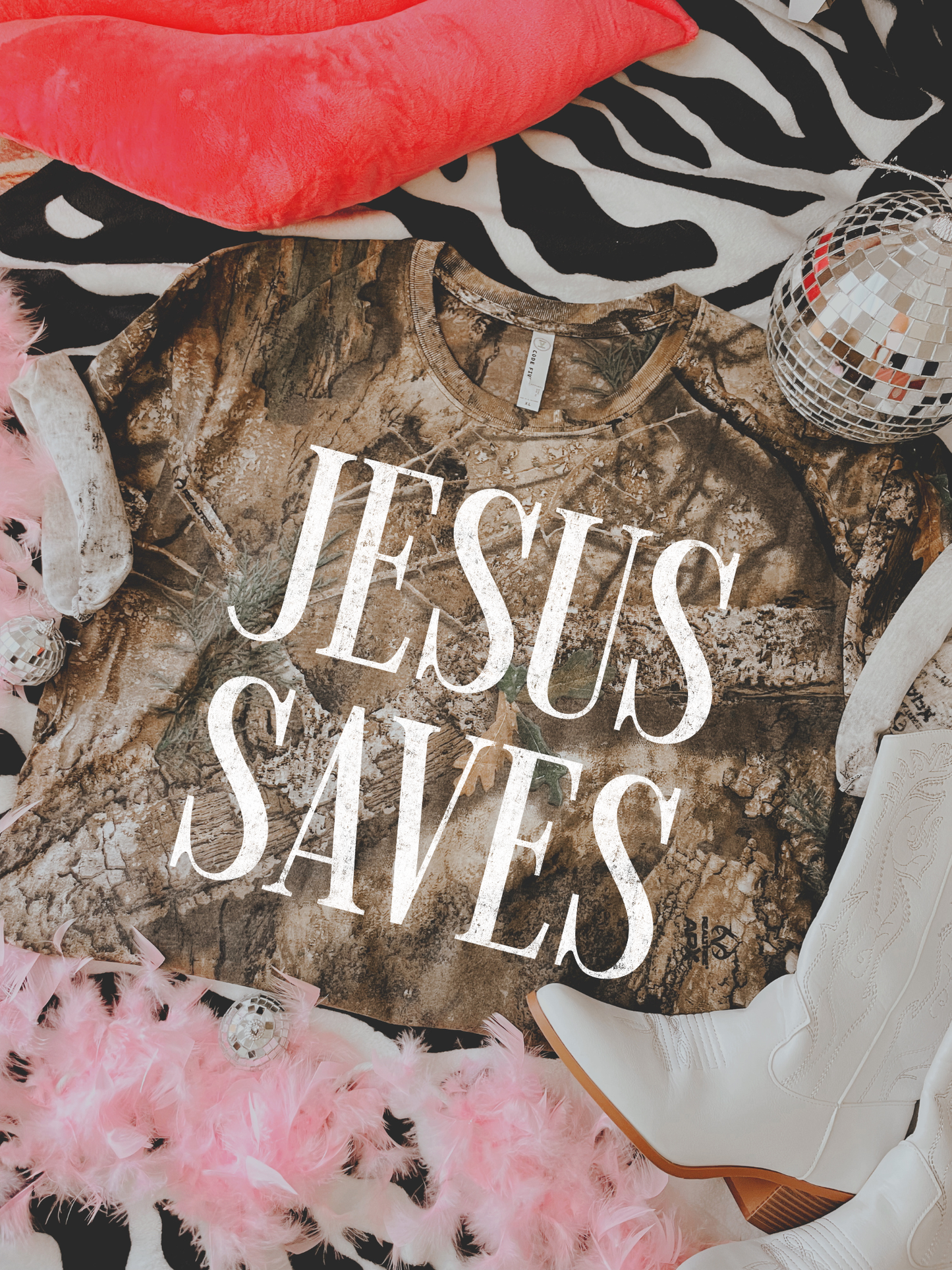 Jesus Saves Tee (Runs Big)
