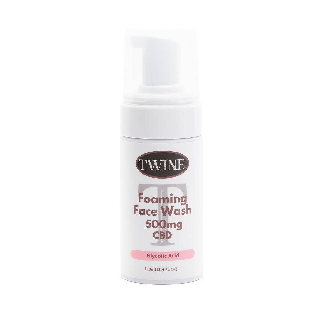 Twine 500mg CBD Foaming Face Wash with Glycolic Acid 100ml