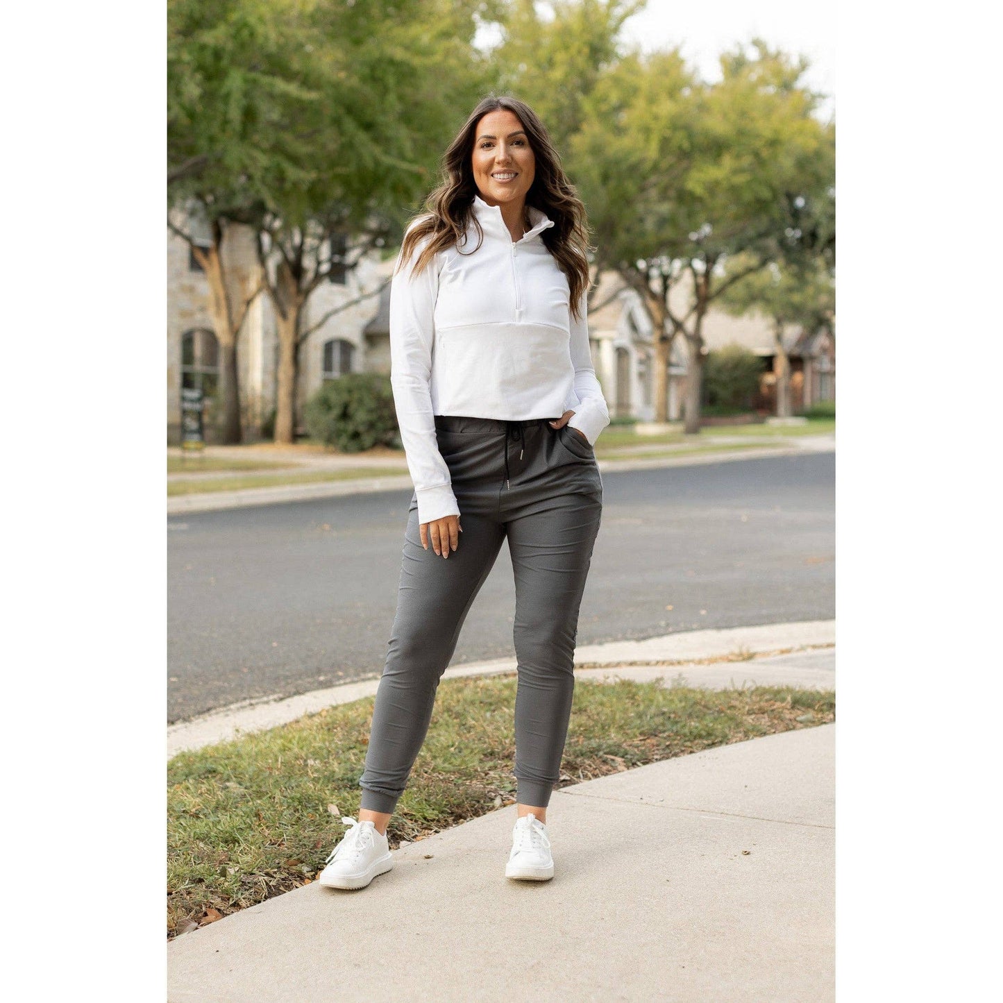 The Cindy Charcoal Joggers - Luxe Leggings by Julia Rose®