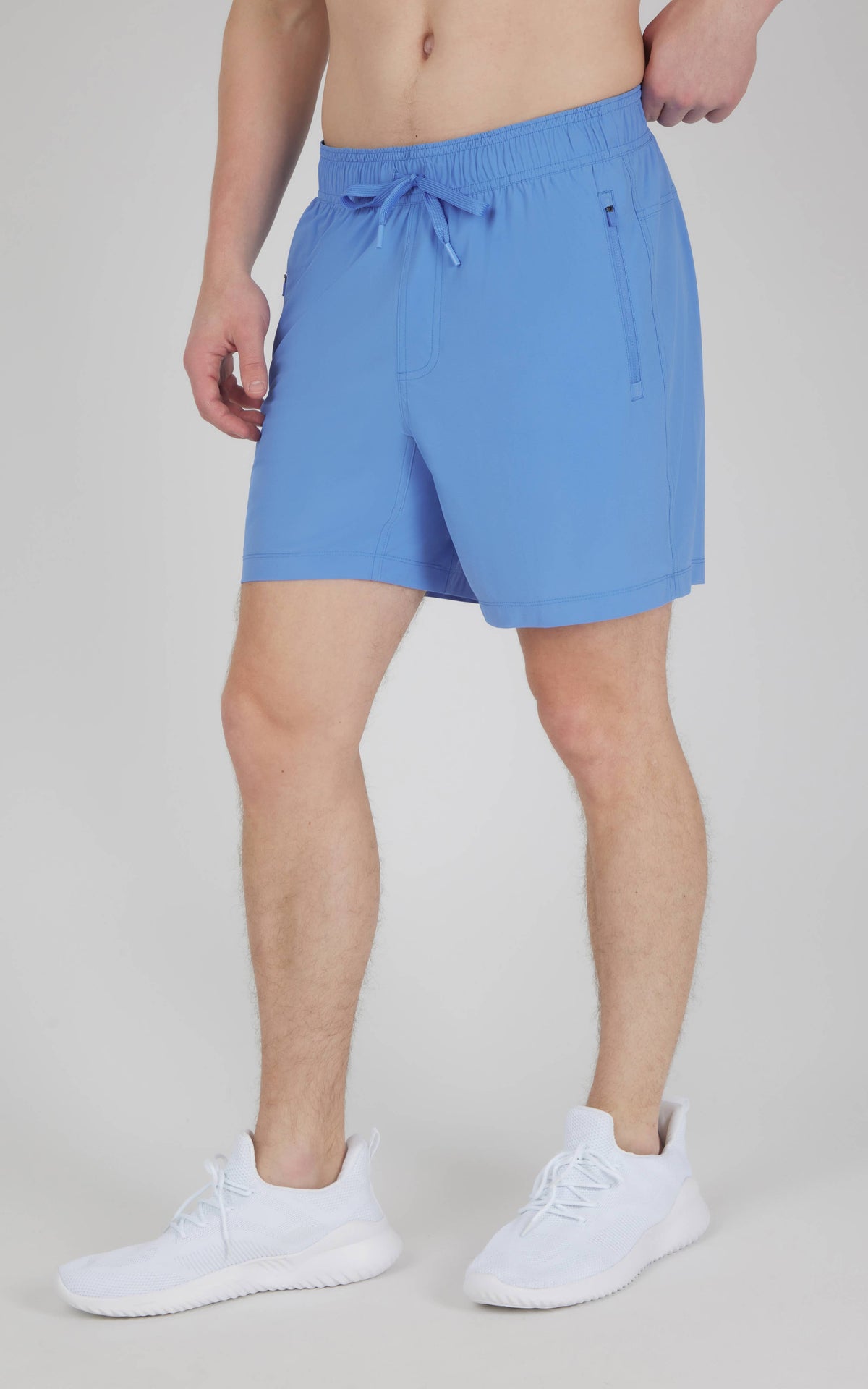 Men's 7 inches Stretch Tech Shorts with Front Zipper Pockets