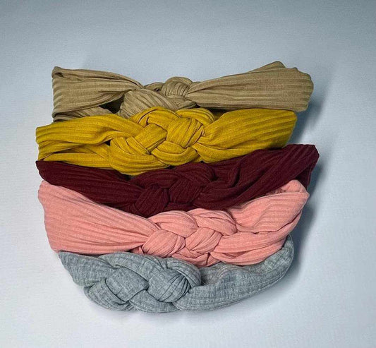 5-pack braided toddler headbands