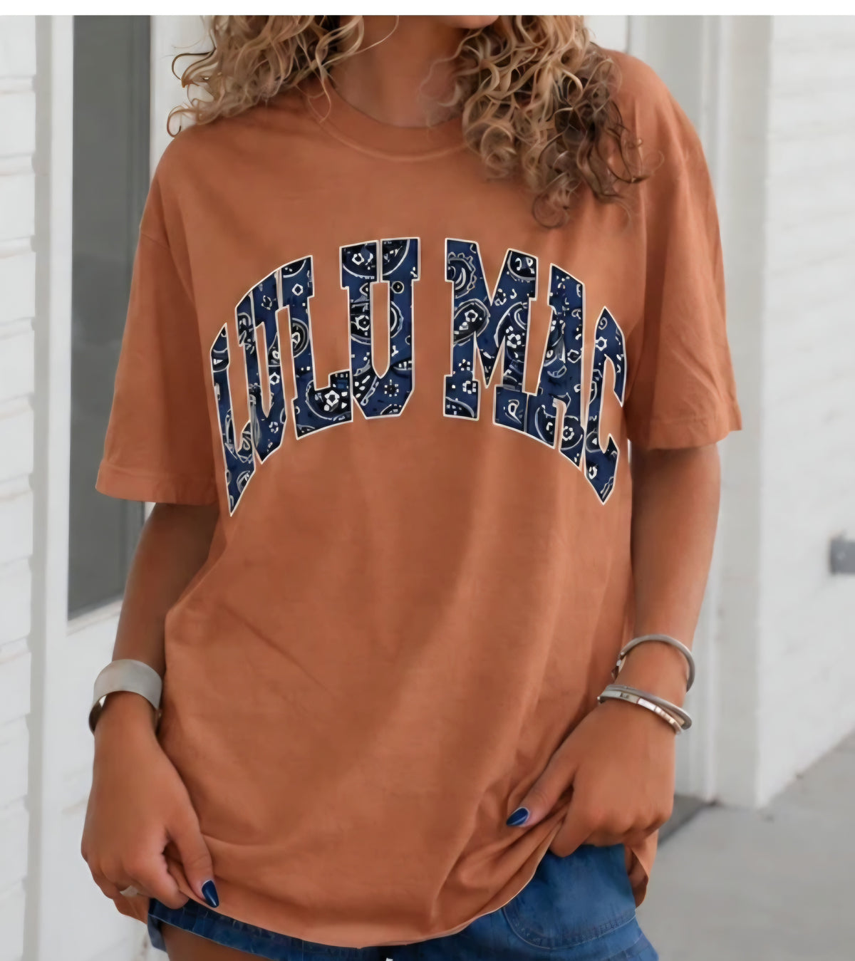 Lulu Mac Bandana Adult Yam Comfort Colors Tee
