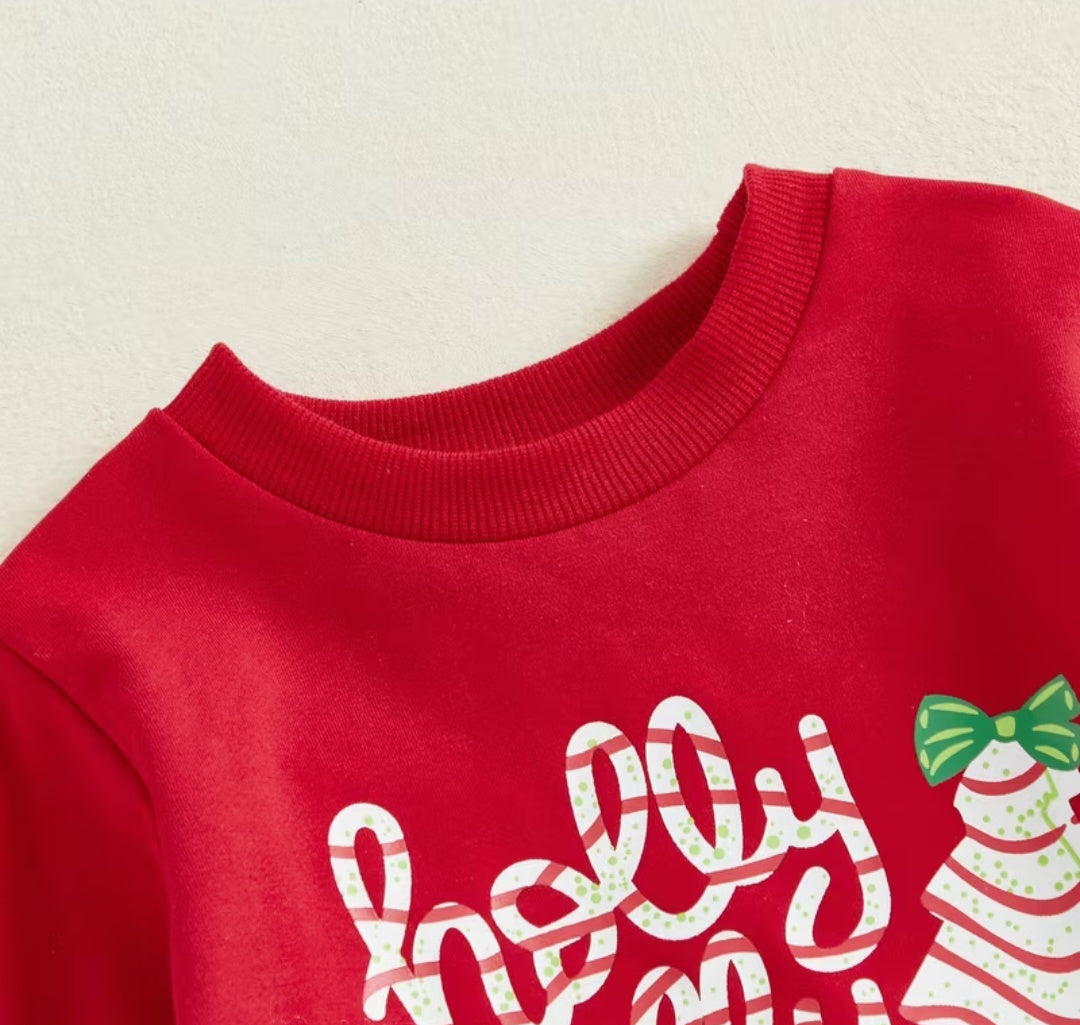 2 Piece Girls Christmas Outfit