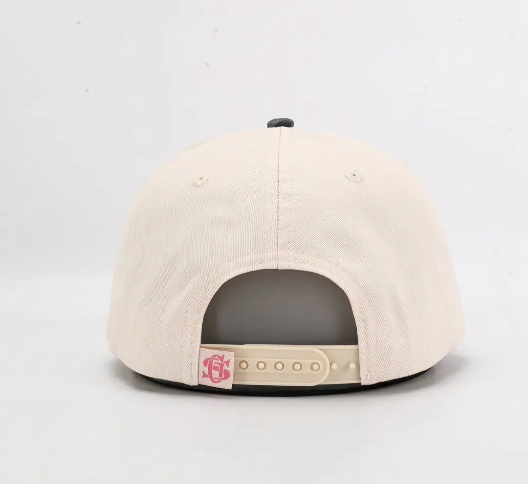 Darlin' Script Hat - Cream/Camo Bill
