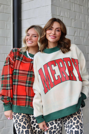 Poppy and Pine Christmas 2 sided Mock Sweatshirt Preorder