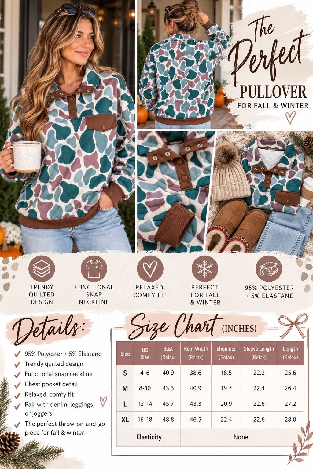 Retro Camo Pullover